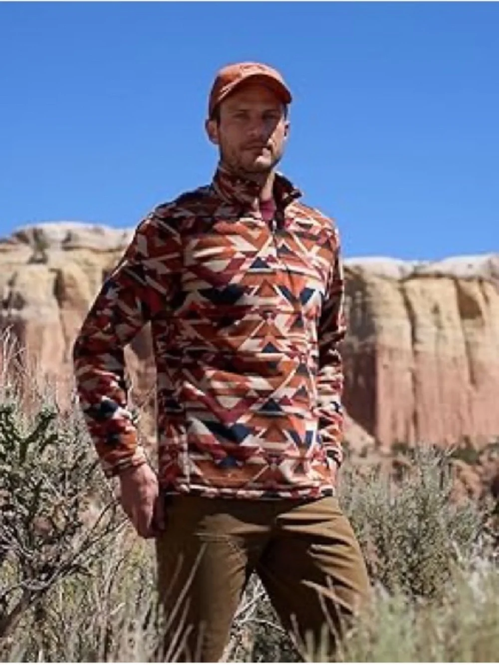 Eddie Bauer Adobe Quarter Zip Quest Polar Fleece Large NWT